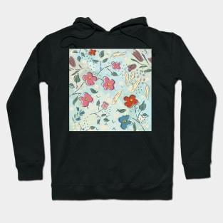 Floral Pattern Hoodie